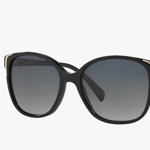 Polarized Prada Square Sunglasses with Gold Accent and Case
